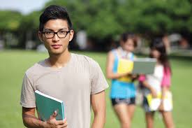 Student heading to class.